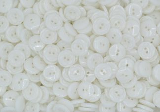White - Flower Shirt 2 Hole 12mm - Acrylic Buttons for Costumes & Children's Craft Projects