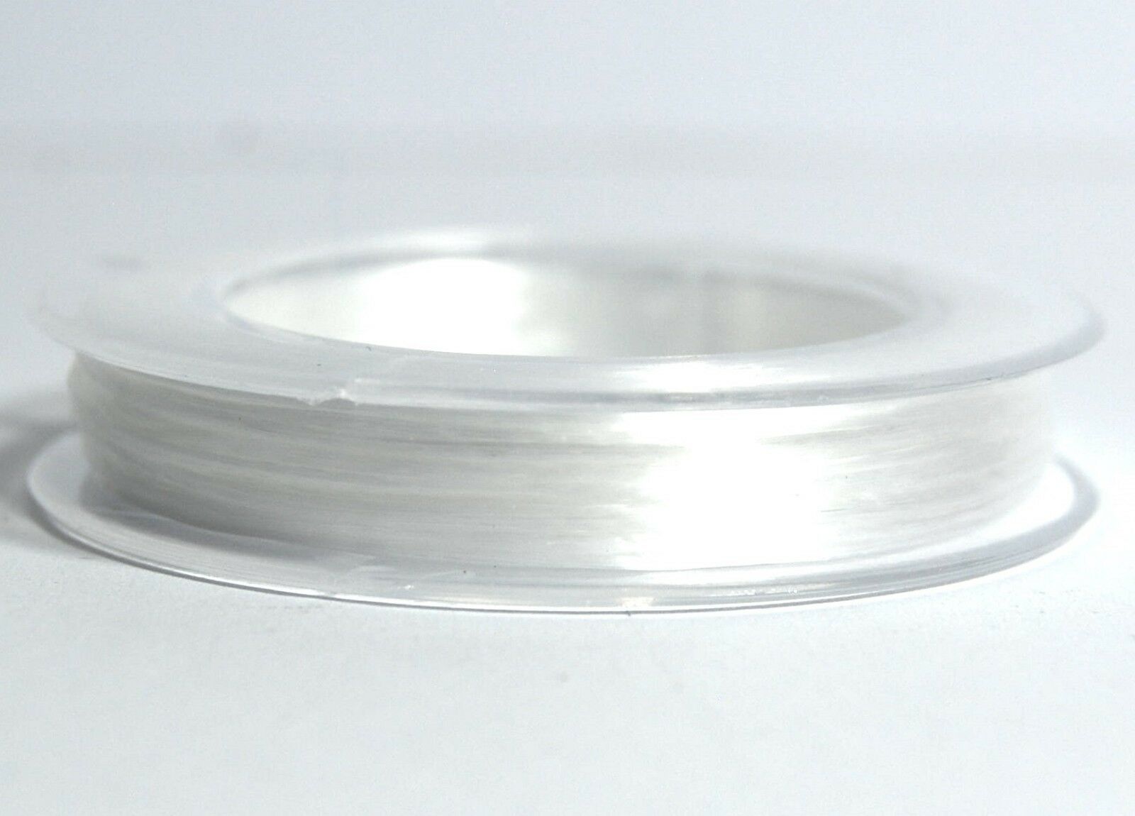 Pack of 1 Roll - 0.7mm x 15m White Elastic Strong & Stretchy Beading Wire