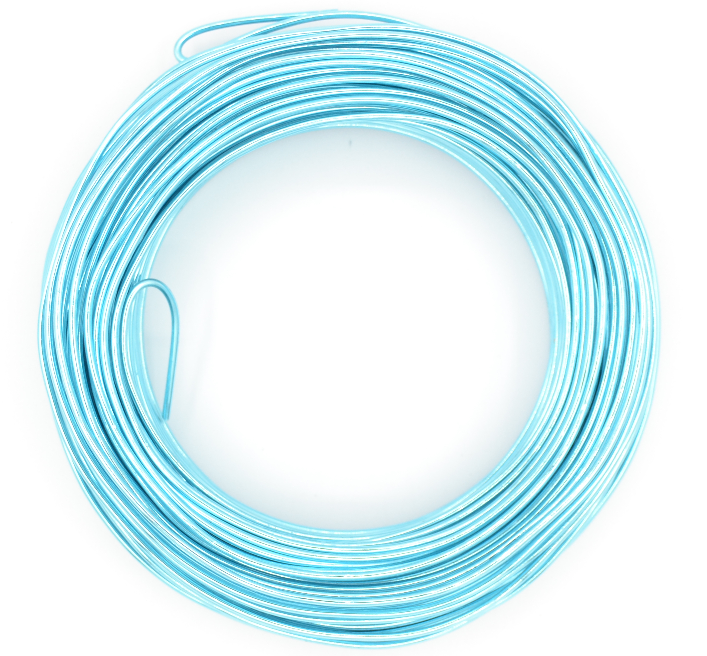 Pack of 1 - Deep Sky Blue 2mm x 50m Aluminium Wire