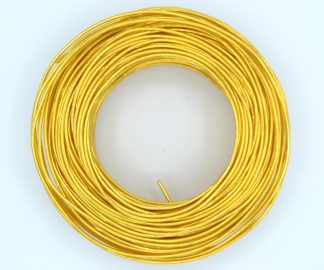 Pack of 1 - Yellow Gold 2mm x 50m Aluminium Wire