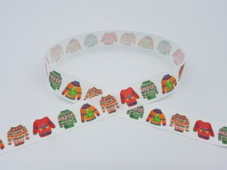 White Christmas Jumpers - 25mm Ribbon