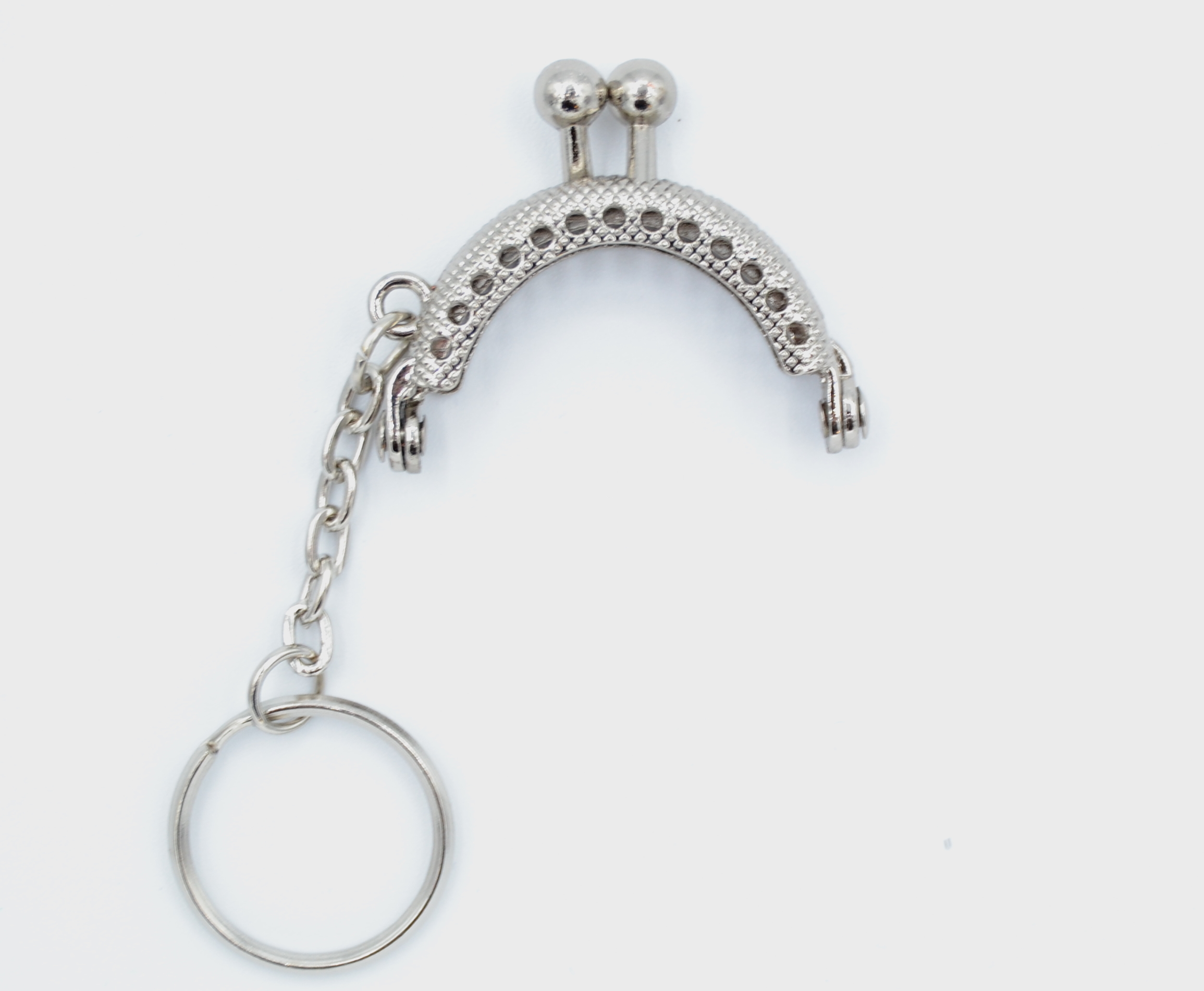 Pack of 2 - 1.5" Curved Type 25 Silver Purse Clasps