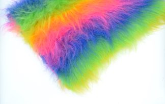 Rainbow Long Pile Faux Fur - High Quality Fake Fur