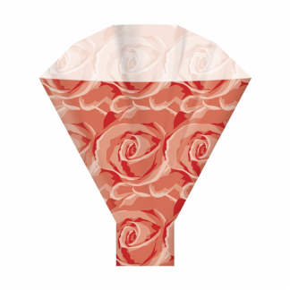 Roses Red - 50cm x 35cm Flower Sleeves