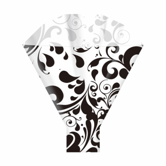 Swish Black - 50cm x 35cm Flower Sleeves