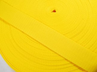 Yellow Polypropylene Webbing - 50mm Width