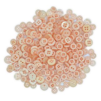 Tiny Peach Buttons - Mixed Small Sizes