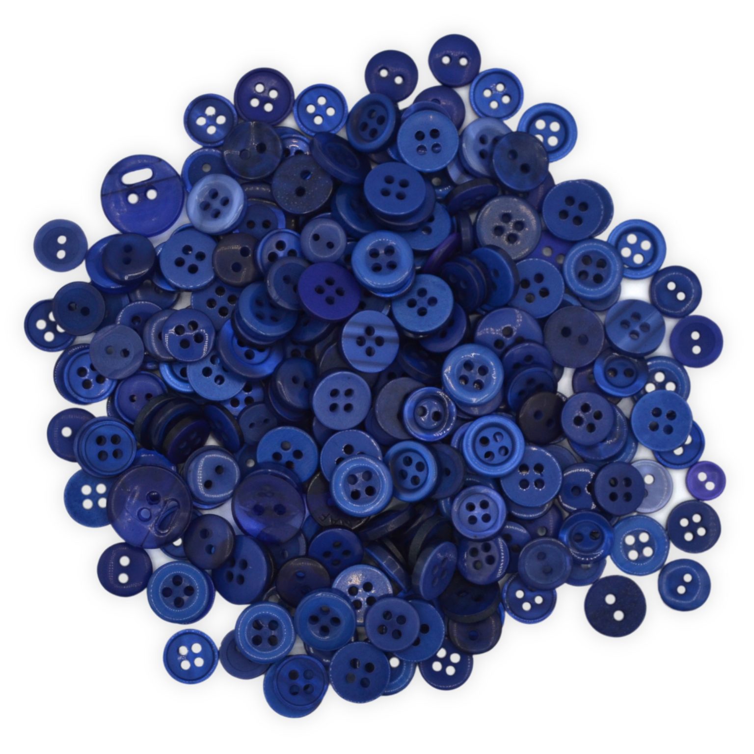 Tiny Royal Blue Buttons - Mixed Small Sizes - CelloExpress