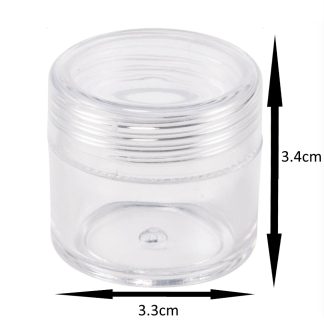 Plastic Storage Containers with Lids - 10ml - 3.4cm x 3.3cm