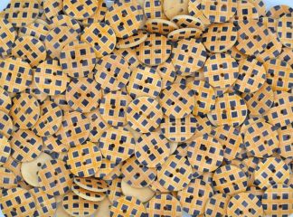 Natural Wooden Buttons - 15mm Natural Buttons 18