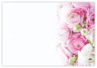 Blank (Pink & White Ranunculus) - 60mm x 90mm OASIS® Florist Cards