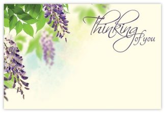 Thinking of You (Purple Flowers) - 60mm x 90mm OASIS® Florist Cards