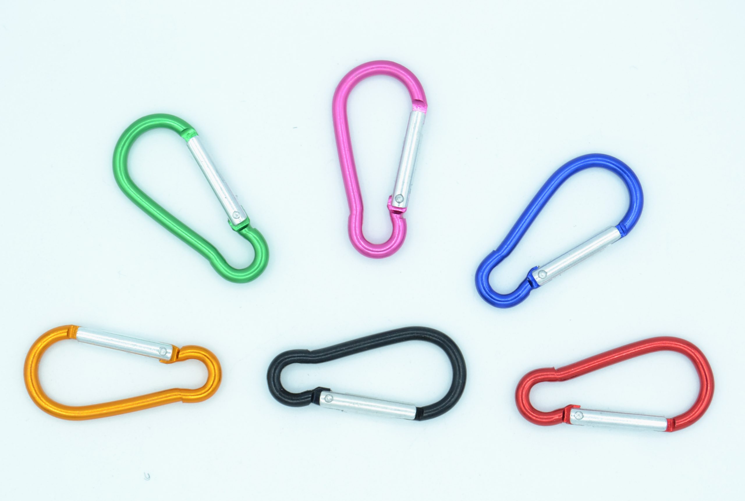 4.6cm x 2.3cm x 1.2cm Round Carabiner Clasps - Choice of Colours