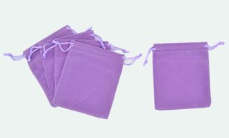 Lilac - Straight Velvet Bags
