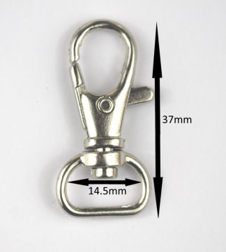 37mm Lobster D Type 2 Clasps Silver