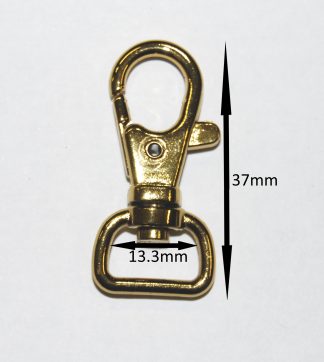 37mm Lobster D Type 1 Clasps Gold
