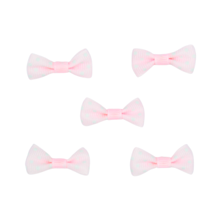 Baby Pink 011 - 3cm Grosgrain Dots Bows