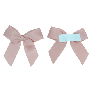 Pink 161 - 5cm Pre-tied Self Adhesive Satin Bows (16mm Ribbon) | Gifts, Arts & Crafts