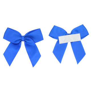 Royal Blue 352 - 5cm Pre-tied Self Adhesive Satin Bows (16mm Ribbon) | Gifts, Arts & Crafts