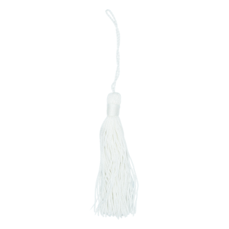 White (6002) 100mm - Key Tassels