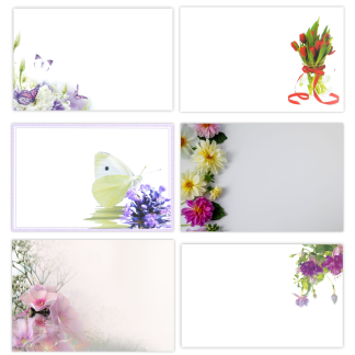 Blank Florist Cards