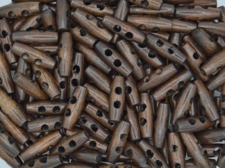 Duffle Coat Wooden Toggle Buttons - Dark Brown - 30mm x 10mm