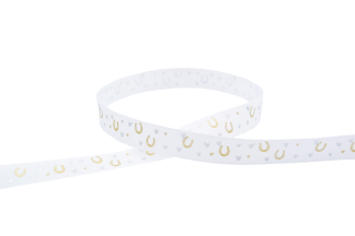 Lucky Horseshoe (15626) 15mm - Wedding Ribbon