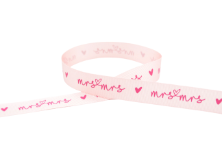 Mrs & Mrs (15608) 16mm - Wedding Ribbon