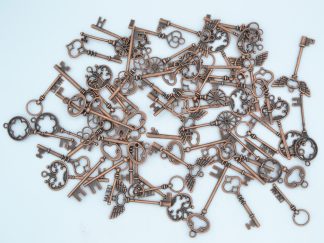 Pack of 100g - Red Copper Steampunk Keys