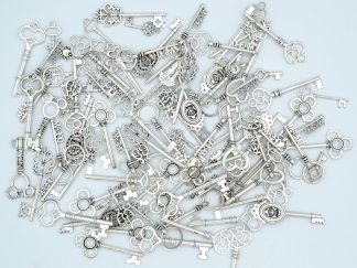 Pack of 25g - Silver Steampunk Keys
