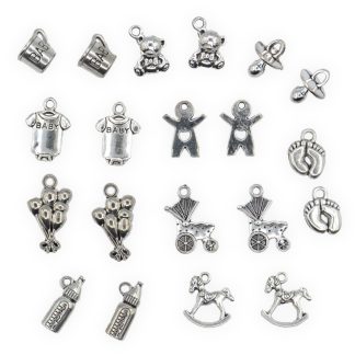 Baby Silver Mix - Mini Metal Charms