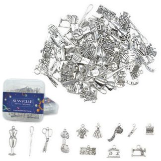 Boxed Sewing Silver Mix - Mini Metal Charms