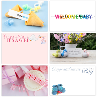 New Baby Florist Cards