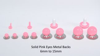 Solid Pink Eyes Metal Back