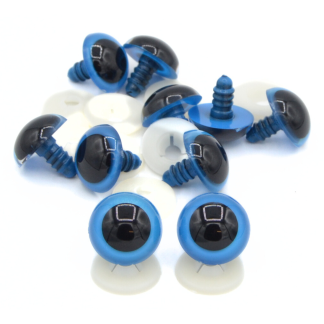 21mm Blue Eyes Plastic Backs