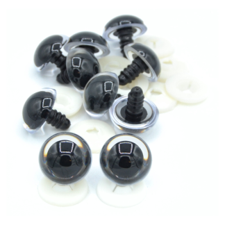 21mm Clear Eyes Plastic Backs