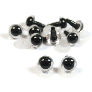 8mm Clear Eyes Plastic Backs