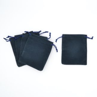 Navy - Straight Velvet Bags