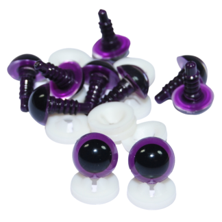 10mm Purple Eyes Plastic Backs