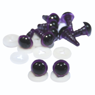 8mm Purple Eyes Plastic Backs