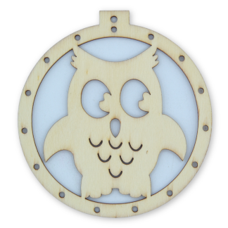 Circle with Owl - Everyday Occasions Wooden Shapes