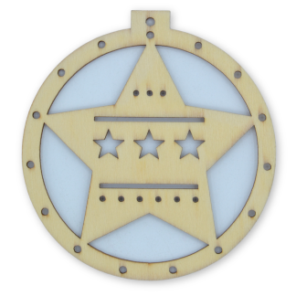 Circle with Star - Everyday Occasions Wooden Shapes