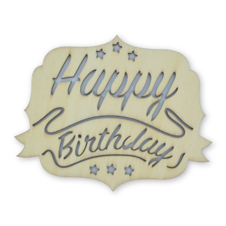 Happy Birthday Banner - Everyday Occasions Wooden Shapes