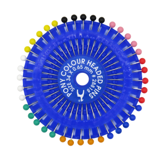 Pony Colour Headed Pins