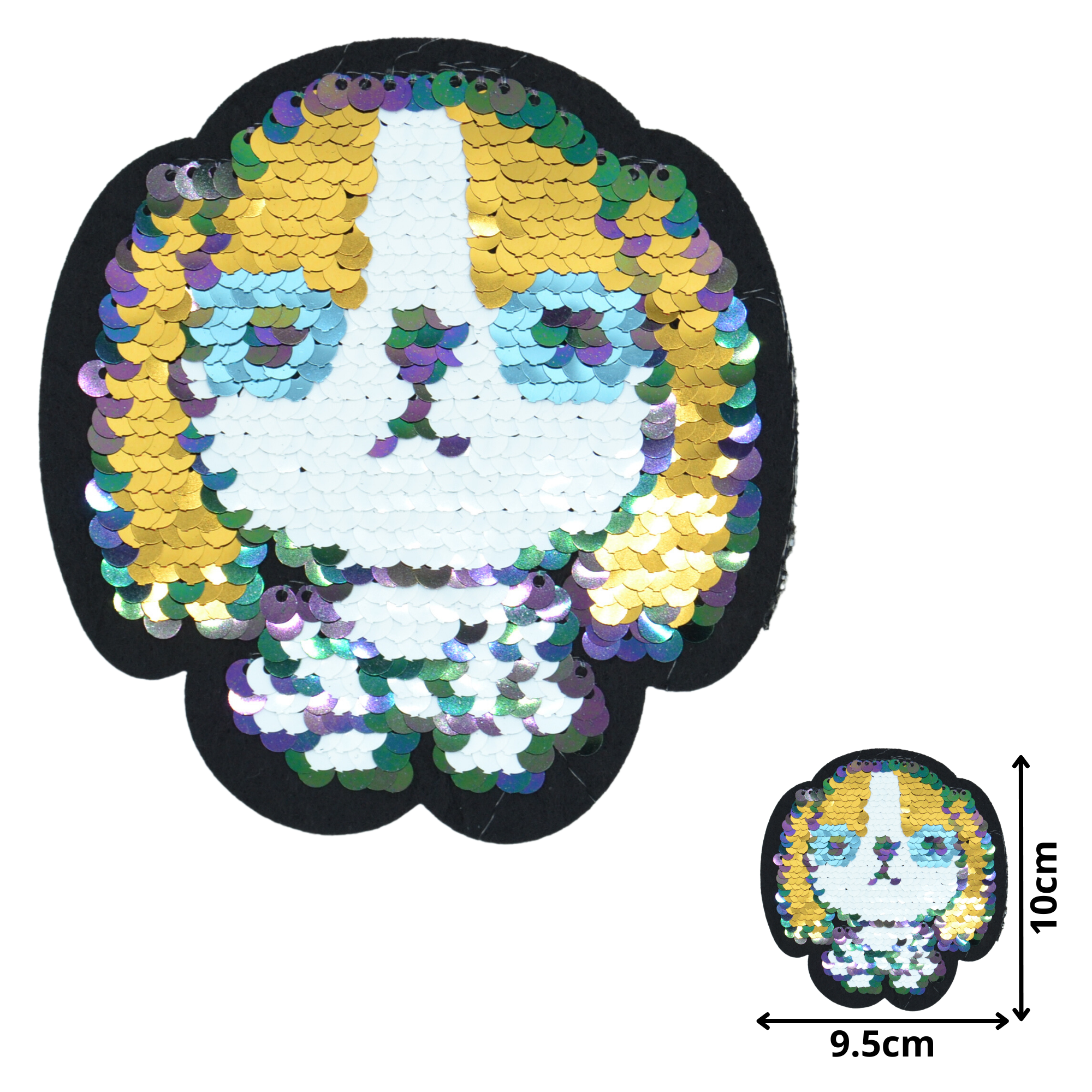 Dog 03 (SEQ048) - Sequin Embroidered Patches