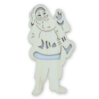 Santa B - Christmas Wooden Shapes