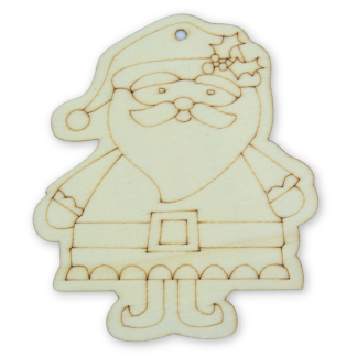 Santa C - Christmas Wooden Shapes