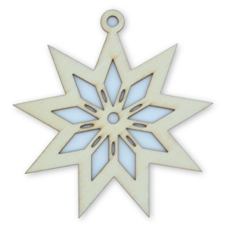 Snowflake C - Christmas Wooden Shapes