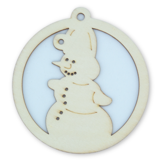 Snowman A - Christmas Wooden Shapes