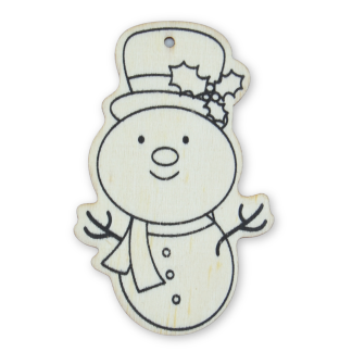 Snowman B - Christmas Wooden Shapes